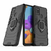Handy Tasche für Samsung Galaxy Ring Case Hülle Outdoor TPU Back Cover Bumper  Galaxy A21s Schwarz