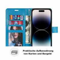 Handyhülle für Apple iPhone 14 Pro Max – Mandala Case Blau