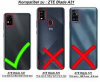 Handy Tasche ZTE Blade Hülle Schutzhülle Klapphülle Flip Case Buchhülle Etui TPU Blade A31 Rosegold