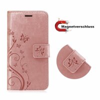 Handy Tasche ZTE Blade Hülle Schutzhülle Klapphülle Flip Case Buchhülle Etui TPU Blade A31 Rosegold