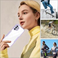 360° Grad Hülle für Samsung Galaxy A13 4G vollschutz Integriertem Displayschutz Lila