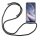 Oppo Hülle mit Band Schutzhülle Handykette Seil Silikon Handy Tasche mit Schnur Oppo Reno4 Z 5G Grau