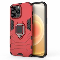 Handyhülle für Apple iPhone 14 Pro – Ring Panzer Cover Rot