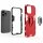 Handyhülle für Apple iPhone 14 Pro – Ring Panzer Cover Rot