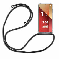 Handykett für Xiaomi Redmi Note 13 Serie Hülle mit Kordel Handyhülle mit Band  Redmi Note 13 Pro 4G in Beige / Braun