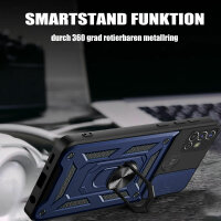 Outdoor Panzer Hülle Motorola Moto G10 G20 G30 Handyhülle mit Kameraschutz Ring Blau