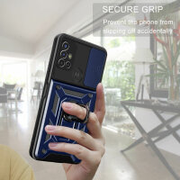 Outdoor Panzer Hülle Motorola Moto G10 G20 G30 Handyhülle mit Kameraschutz Ring Blau