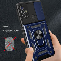 Outdoor Panzer Hülle Motorola Moto G10 G20 G30 Handyhülle mit Kameraschutz Ring Blau