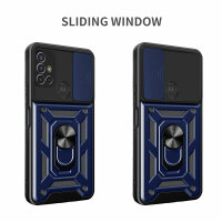Outdoor Panzer Hülle Motorola Moto G10 G20 G30 Handyhülle mit Kameraschutz Ring Blau