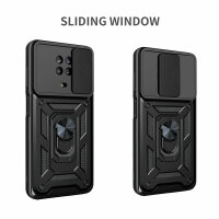 Outdoor Panzer Hülle Nokia G10 G20 Handyhülle mit Slide Kameraschutz Ringhalter Schwarz