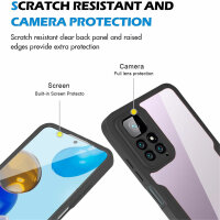 360°Grad Hülle Xiaomi Redmi Note 12 / Poco X5 5G Handyhülle mit Displayschutz Schwarz