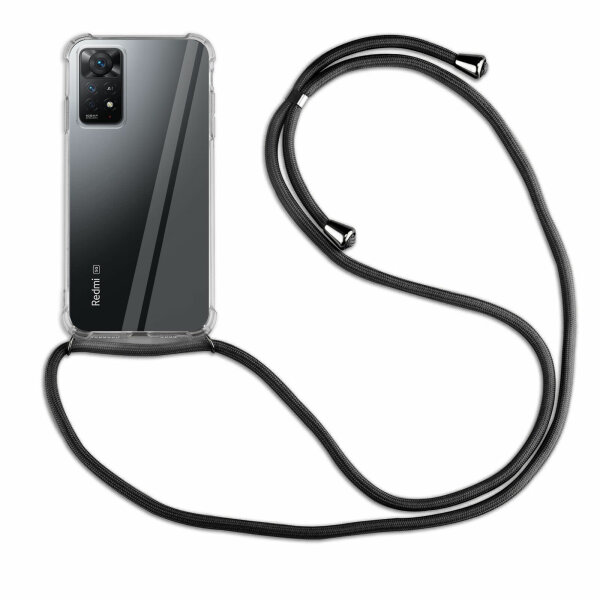 betterfon Handykette für Xiaomi Redmi Note 11 Pro 4G/5G Handyhülle mit Band  Schwarz