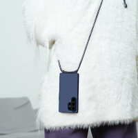 Handykette für Samsung Hanyhülle mit Band Hülle mit Kodel Smartphone Halskette Galaxy S24 Ultra Blau