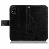 Handy Tasche ZTE Blade Hülle Schutzhülle Klapphülle Flip Case Buchhülle Etui TPU Blade A51 Schwarz