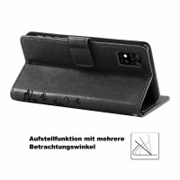 Handy Tasche ZTE Blade Hülle Schutzhülle Klapphülle Flip Case Buchhülle Etui TPU Blade A51 Schwarz