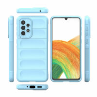 Handy Tasche für Samsung Galaxy A33 5G Hülle Handyhülle Outdoor Case Back Cover  Hellblau