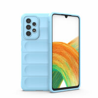 Handy Tasche für Samsung Galaxy A33 5G Hülle Handyhülle Outdoor Case Back Cover  Hellblau