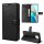 Xiaomi, Handy Tasche Handyhülle Schutzhülle Hülle Flipcase Klapphülle Etui Case Xiaomi Redmi Note 9T Schwarz
