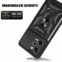 Outdoor Hülle Xiaomi Redmi Note 12 Pro / Poco X5 Pro 5G Handyhülle Kameraschutz Schwarz