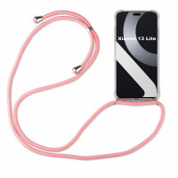 Handykette für Xiaomi 13 Lite Handyhülle mit Band Hülle mit Kordel Handy Tasche Rosa