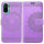 Schutz Hülle Xiaomi Redmi Note 10 Handy Tasche Flip Case Etui Schale TPU Wallet Lila