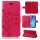 Huawei Handy Tasche Handyhülle Schutz Hülle Blumen Flip Cover Buch Case Etui Huawei P30 Lite Pink