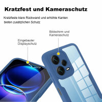 360° Grad Hülle Xiaomi Redmi Note 12 Pro+ vollschutz Integriertem Displayschutz Blau