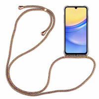 Handykette für Samsung Galaxy A15 Handyhülle mit Band Case Hülle mit Kordel Hand Rainbow
