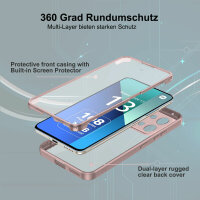 360° Grad Hülle Xiaomi Redmi Note 13 4G vollschutz Integriertem Displayschutz Rosa