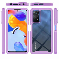Hülle für Xiaomi Redmi Note 11 Pro 5G / 12 Pro 4G Handyhülle Cover 2-teilig Case Lila