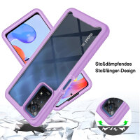 Hülle für Xiaomi Redmi Note 11 Pro 5G / 12 Pro 4G Handyhülle Cover 2-teilig Case Lila