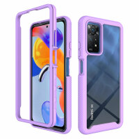 Hülle für Xiaomi Redmi Note 11 Pro 5G / 12 Pro 4G Handyhülle Cover 2-teilig Case Lila