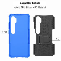 Schutz Hülle Xiaomi Handy Tasche Case Cover Silikon Schale Outdoor Handyhülle BF Xiaomi Mi Note 10 / Note 10 Pro Blau