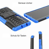 Schutz Hülle Xiaomi Handy Tasche Case Cover Silikon Schale Outdoor Handyhülle BF Xiaomi Mi Note 10 / Note 10 Pro Blau