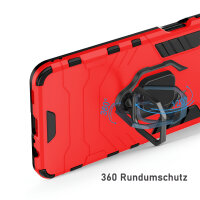 Handyhülle für Apple iPhone 14 Plus – Ring Panzer Cover Rot