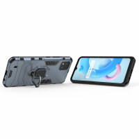 Realme C11 ( 2021 ), Schutz Hülle Handy Tasche Ring Case Silikon Cover Bumper BF Türkis