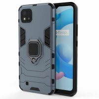 Realme C11 ( 2021 ), Schutz Hülle Handy Tasche Ring Case Silikon Cover Bumper BF Türkis