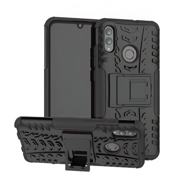 Outdoor Case Panzer Hülle Cover Huawei Handytasche Schutzhülle Handyhülle Handy Schwarz P Smart 2019 / Honor 10 Lite