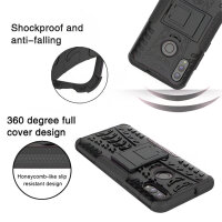 Outdoor Case Panzer Hülle Cover Huawei Handytasche Schutzhülle Handyhülle Handy Schwarz P Smart 2019 / Honor 10 Lite