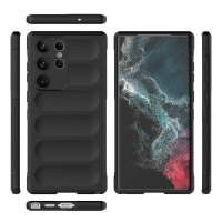 Hülle für Samsung Galaxy S23 Ultra Handyhülle Handy Tasche Back Cover Bumper TPU Schwarz
