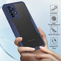 360° Grad Hülle für Samsung Galaxy A53 5G vollschutz Integriertem Displayschutz Blau