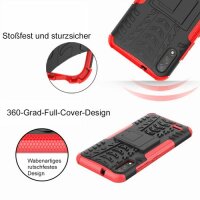 LG Hülle Outdoor Case Panzer Cover Handytasche Schutzhülle Handy Tasche Bumper LG K41S Rot