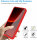 360° Grad Hülle Xiaomi 13T / 13T Pro Handyhülle mit Integriertem Displayschutz Rot