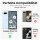 Google Pixel 7A Handyhülle 2-teilig 360° Grad Hülle mit Displayschutz Glas 9H Lila