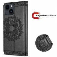Handyhülle für Apple iPhone 14 – Mandala Case Schwarz