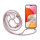 Handykette für Samsung Hanyhülle mit Band Hülle mit Kodel Smartphone Halskette Galaxy A14 Rosa