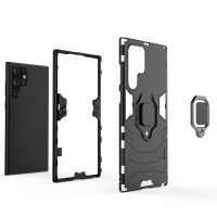 Schutz Hülle für Samsung Galaxy S22 Ultra, Silikon Ring Case Cover Outdoor TPU
