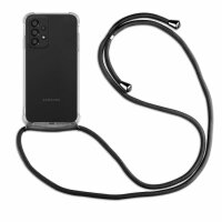 Handykette für Samsung Galaxy A33 Handyhülle mit Band Schutz Hülle Handy Tasche in Schwarz