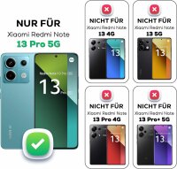 360° Grad Hülle Xiaomi Redmi Note 13 Pro 5G mit Integriertem Displayschutz Schwarz