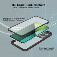 360° Grad Hülle Xiaomi Redmi Note 13 Pro 5G mit Integriertem Displayschutz Schwarz